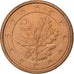 Duitsland, 2 Euro Cent, 2002, Stuttgart, Copper Plated Steel, UNC-