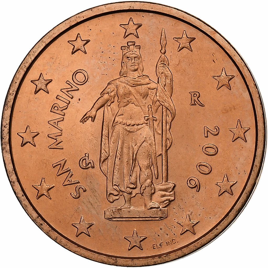 San Marino, 2 Euro Cent, 2006, Rome, Copper Plated Steel, MS(60-62)