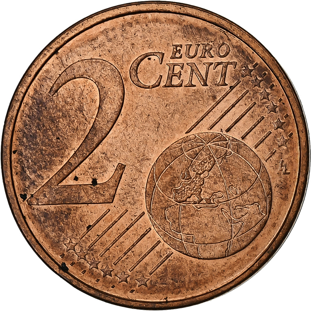 France, 2 Euro Cent, 1999, Paris, Cuivre plaqué acier, SUP