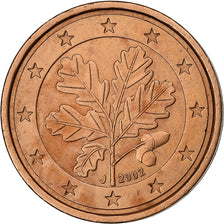 Germania, 2 Euro Cent, 2002, Hambourg, Acciaio placcato rame, SPL