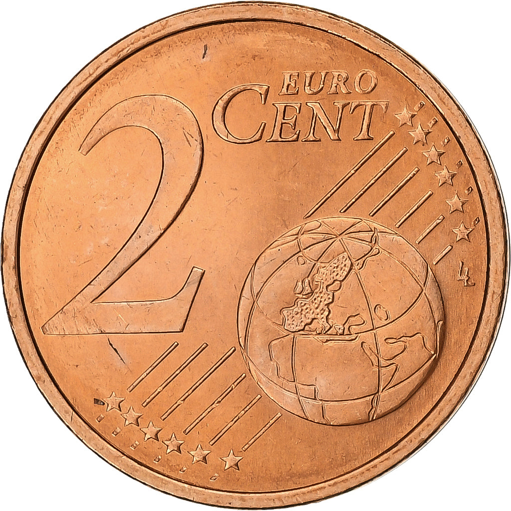 Portugal, 2 Euro Cent, 2007, Lisbon, Copper Plated Steel, MS(60-62)