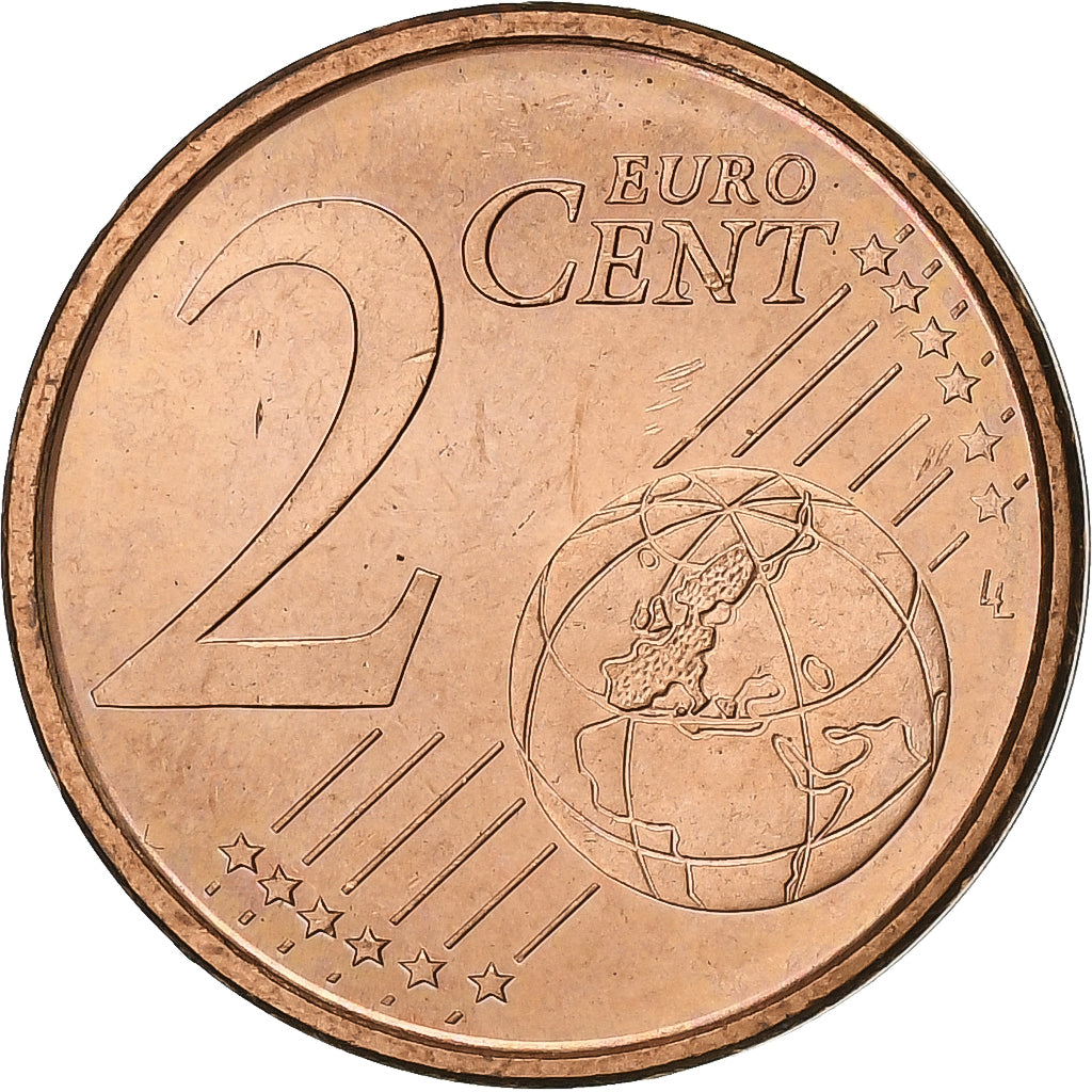 Spain, 2 Euro Cent, 2003, Madrid, Copper Plated Steel, MS(60-62)