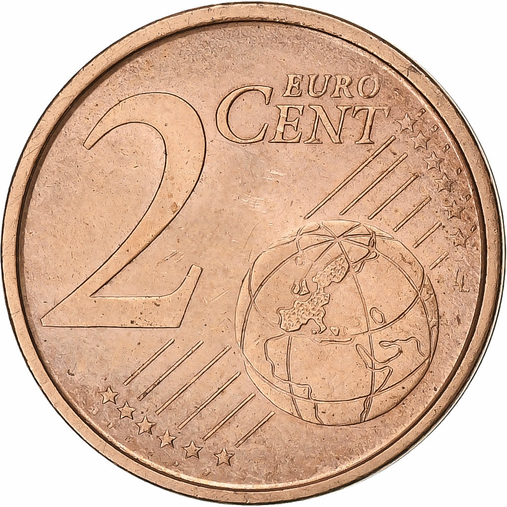 Spagna, 2 Euro Cent, 2004, Madrid, Acciaio placcato rame, SPL