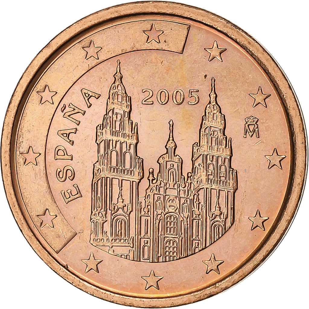 España, 2 Euro Cent, 2005, Madrid, Cobre chapado en acero, EBC+