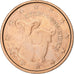 Cipro, 2 Euro Cent, 2008, Acciaio placcato rame, SPL