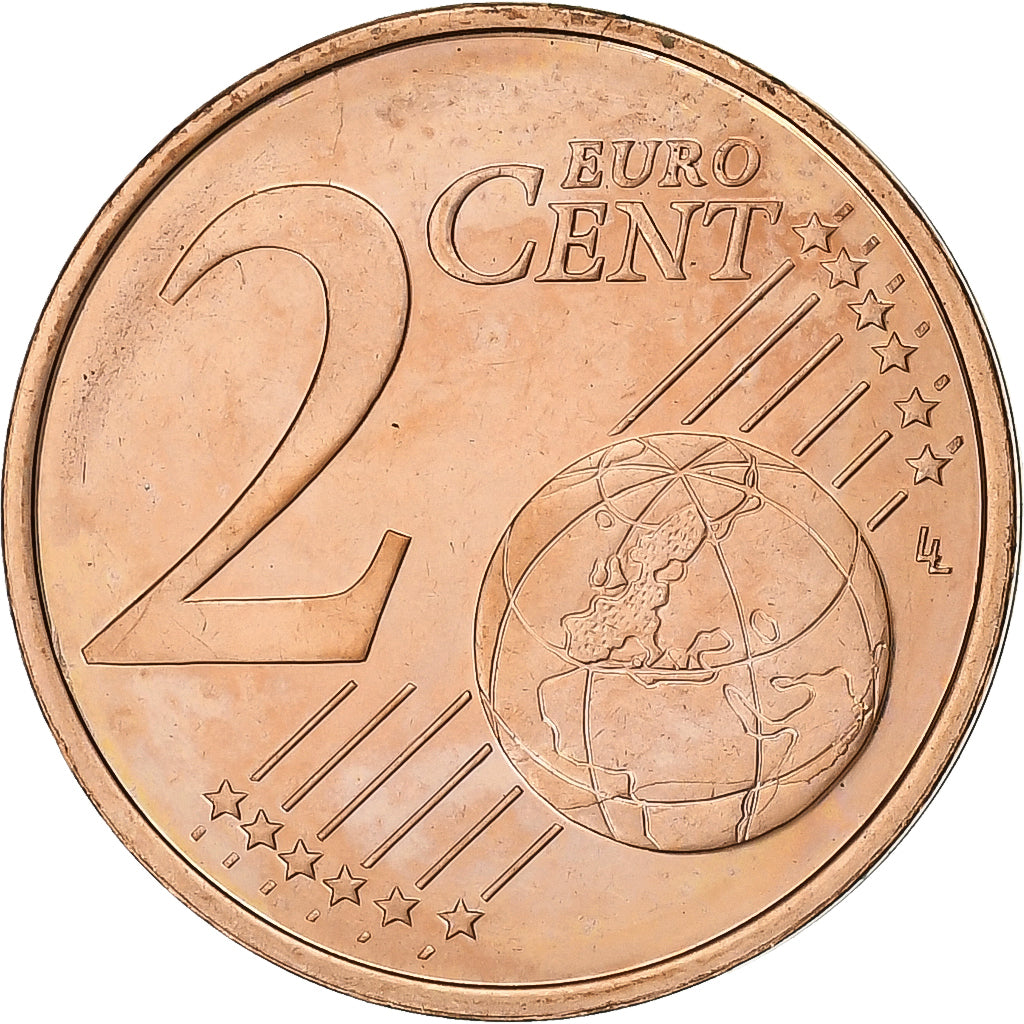 Cipro, 2 Euro Cent, 2008, Acciaio placcato rame, SPL