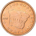 Eslovenia, 2 Euro Cent, 2007, Vantaa, Cobre chapado en acero, EBC+