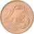 Finlandia, 2 Euro Cent, 2007, Vantaa, Miedź platerowana stalą, MS(60-62)