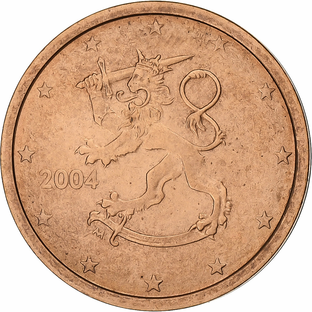 Finlandia, 2 Euro Cent, 2004, Vantaa, Acciaio placcato rame, SPL