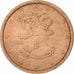 Finlandia, 2 Euro Cent, 2004, Vantaa, Acciaio placcato rame, SPL