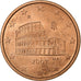 Italie, 5 Euro Cent, 2007, Rome, Cuivre plaqué acier, SUP+