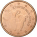 Chypre, 5 Euro Cent, 2008, Cuivre plaqué acier, SUP