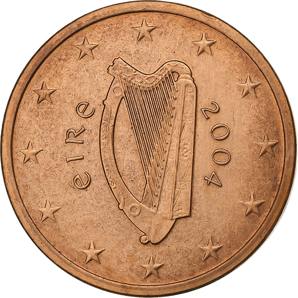 Ierland, 5 Euro Cent, 2004, Copper Plated Steel, PR+