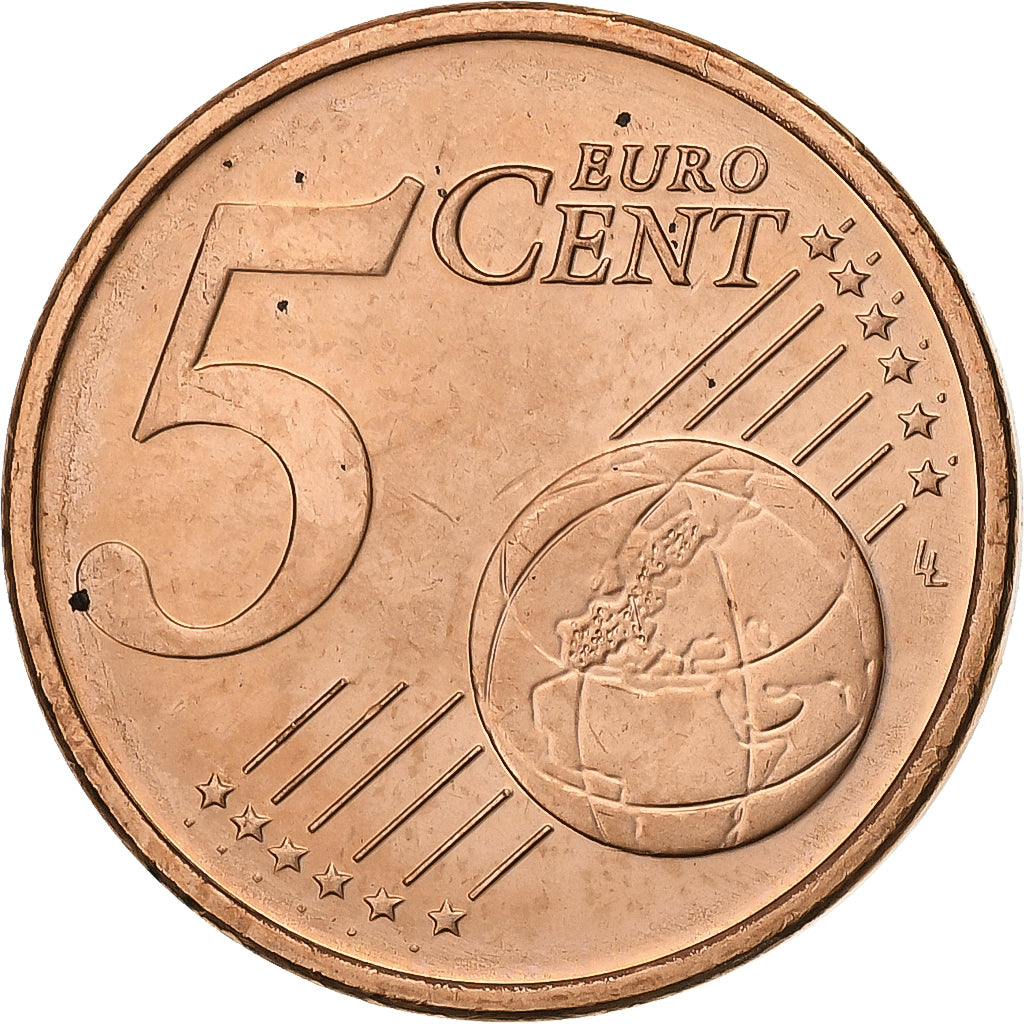 Ierland, 5 Euro Cent, 2006, Copper Plated Steel, PR+