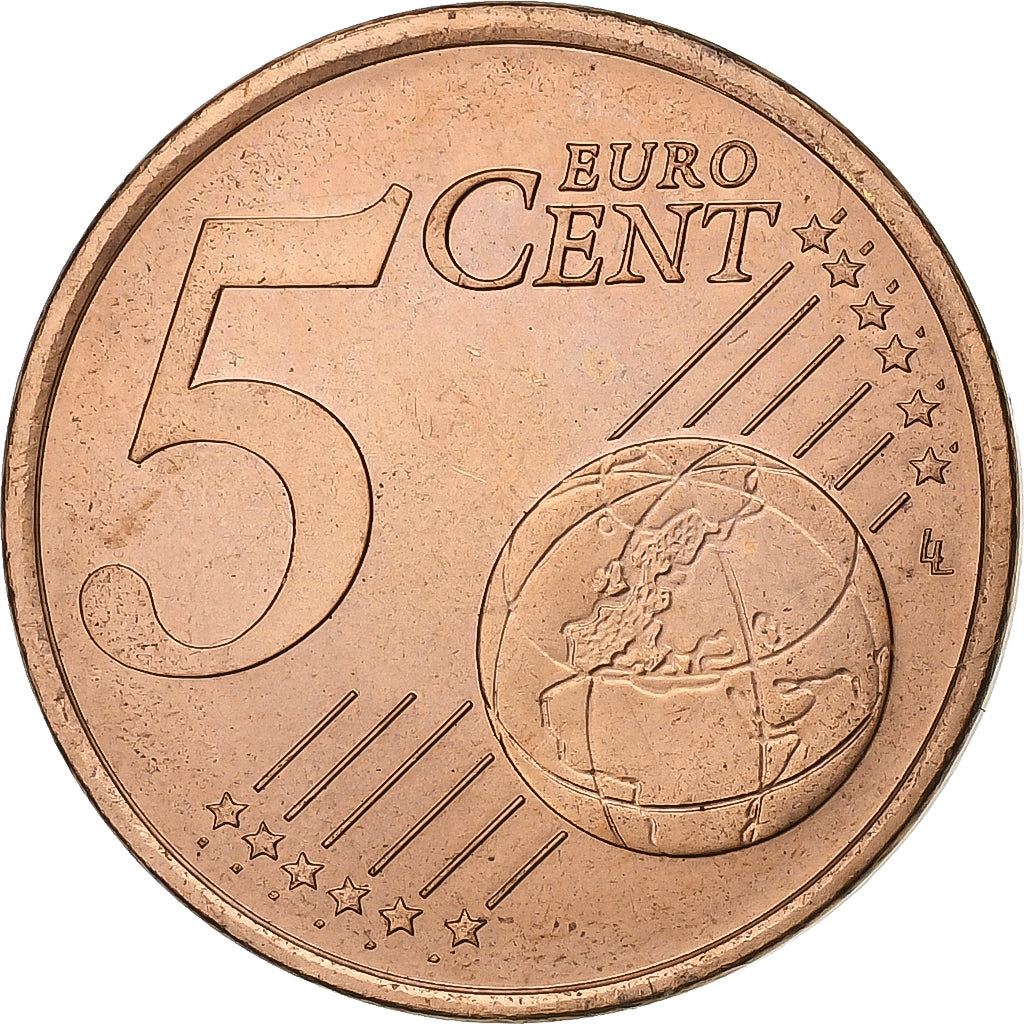 Francia, 5 Euro Cent, 1999, Paris, Cobre chapado en acero, EBC+