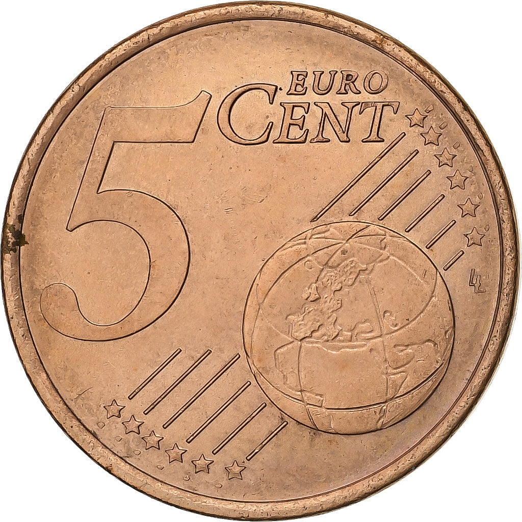 Francia, 5 Euro Cent, 2000, Paris, Cobre chapado en acero, EBC+