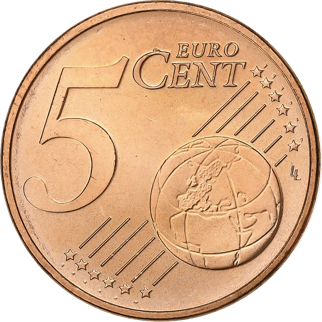 Austria, 5 Euro Cent, 2005, Vienna, Copper Plated Steel, MS(60-62)