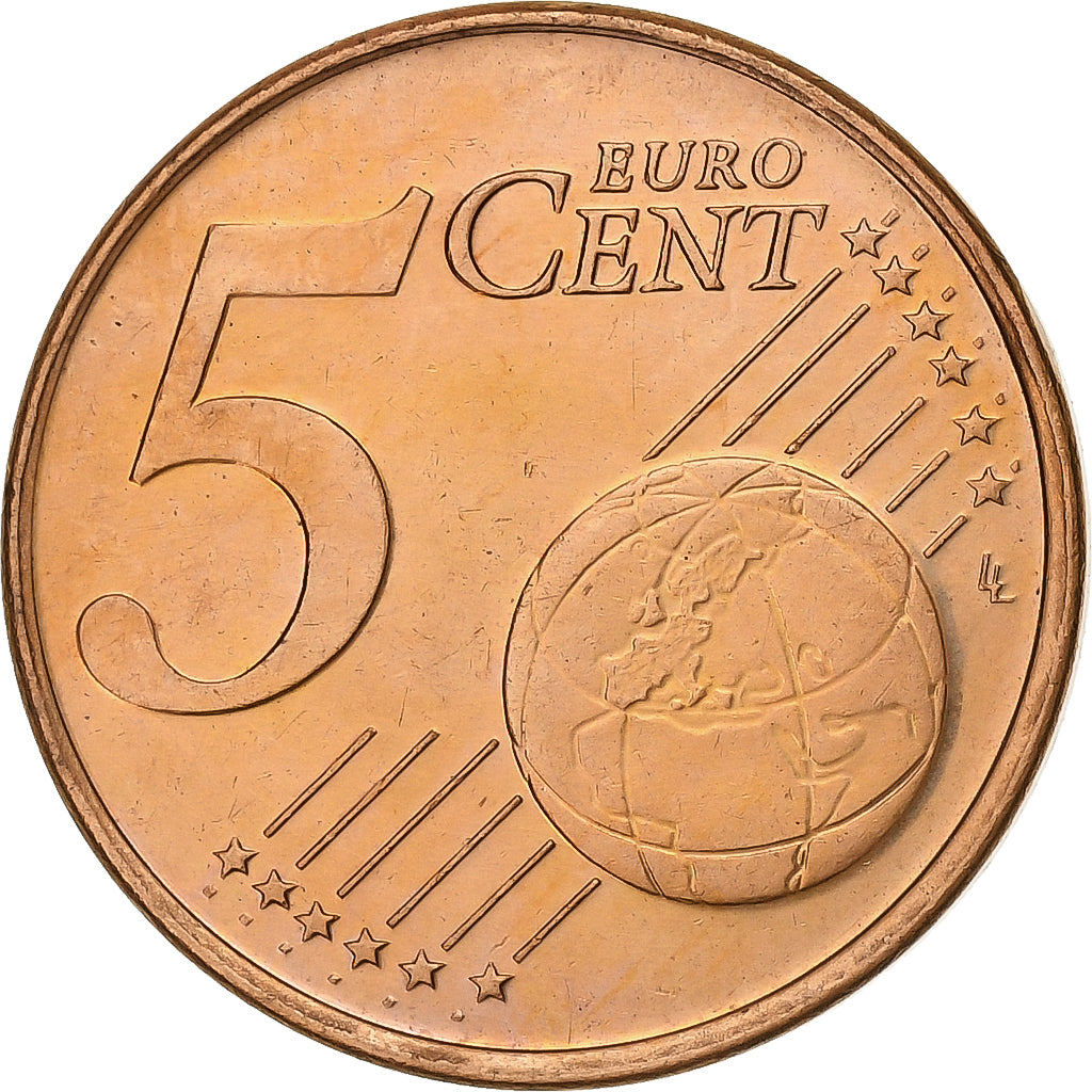 Nederland, 5 Euro Cent, 2001, Utrecht, Copper Plated Steel, PR+