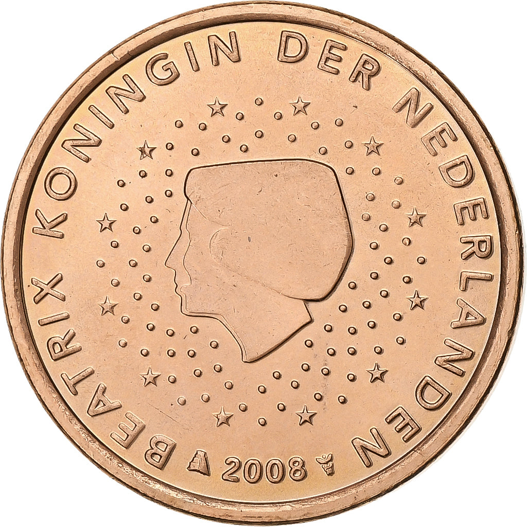 Netherlands, 5 Euro Cent, 2008, Utrecht, Copper Plated Steel, MS(60-62)