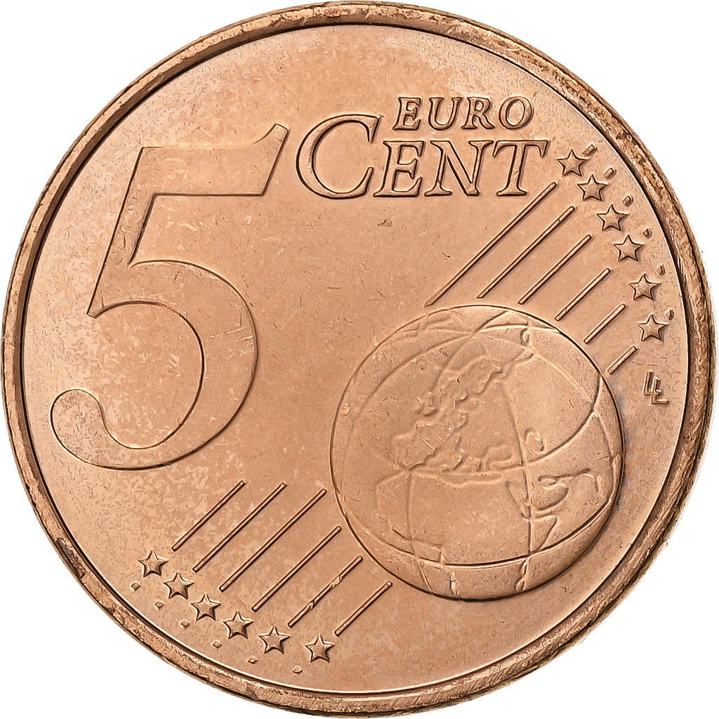 Netherlands, 5 Euro Cent, 2008, Utrecht, Copper Plated Steel, MS(60-62)