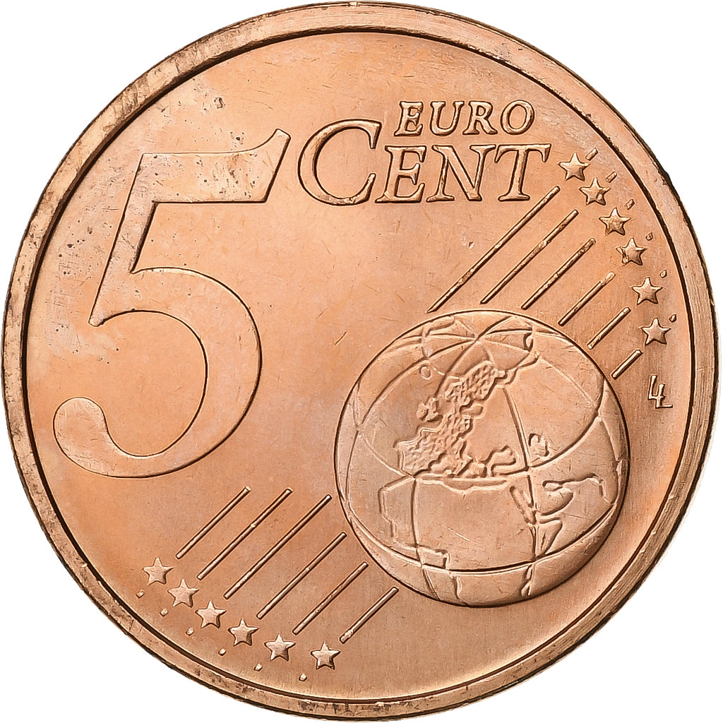 Portugal, 5 Euro Cent, 2007, Lisbon, Copper Plated Steel, MS(60-62)