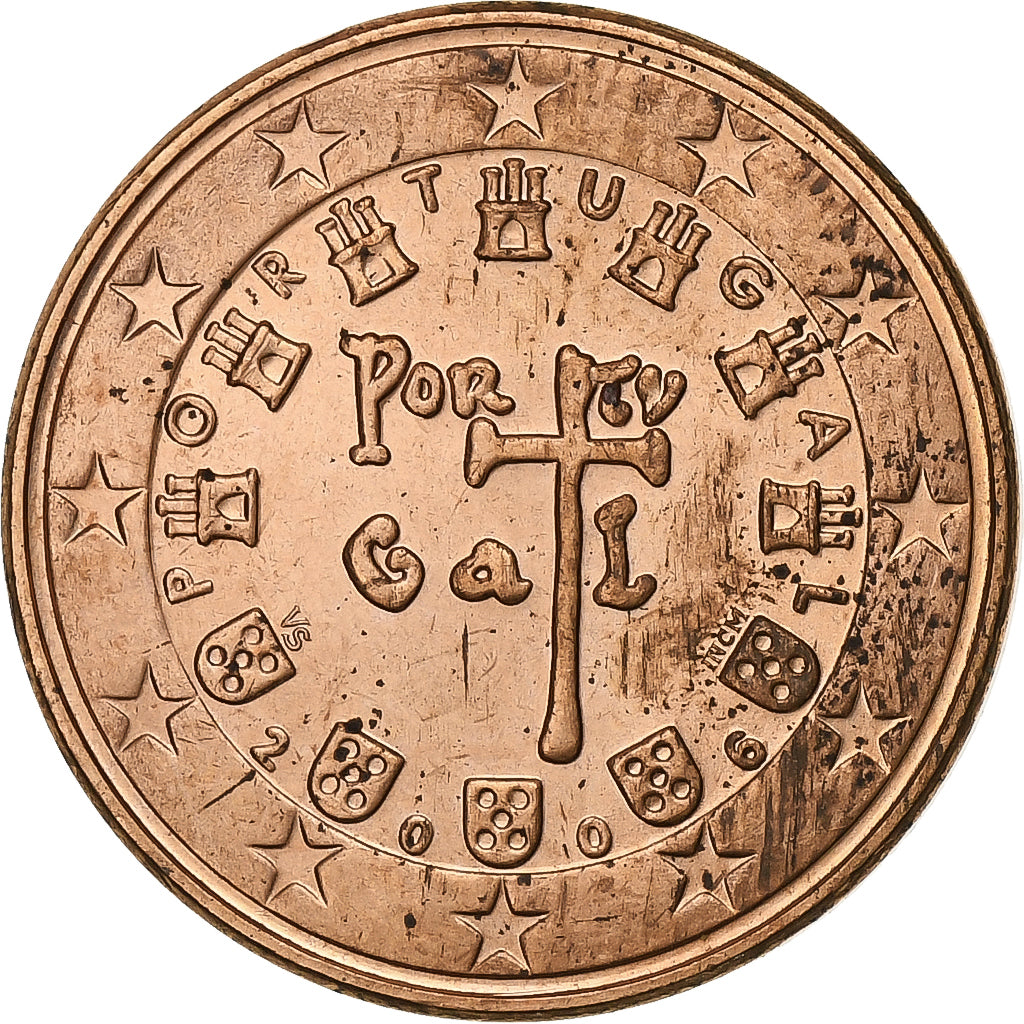 Portugal, 5 Euro Cent, 2006, Lisbon, Copper Plated Steel, PR+