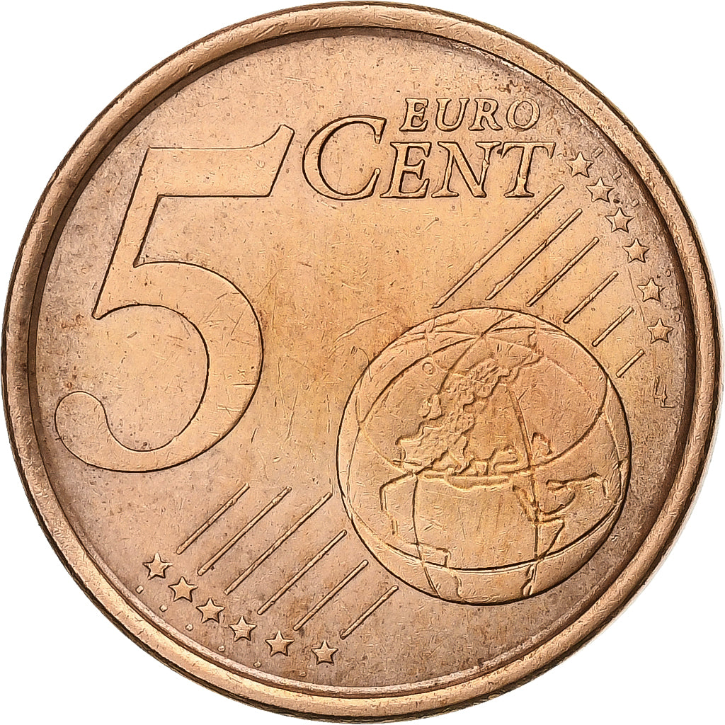 Spagna, 5 Euro Cent, 2000, Madrid, Acciaio placcato rame, SPL