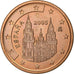 Spanje, 5 Euro Cent, 2005, Madrid, Copper Plated Steel, PR+