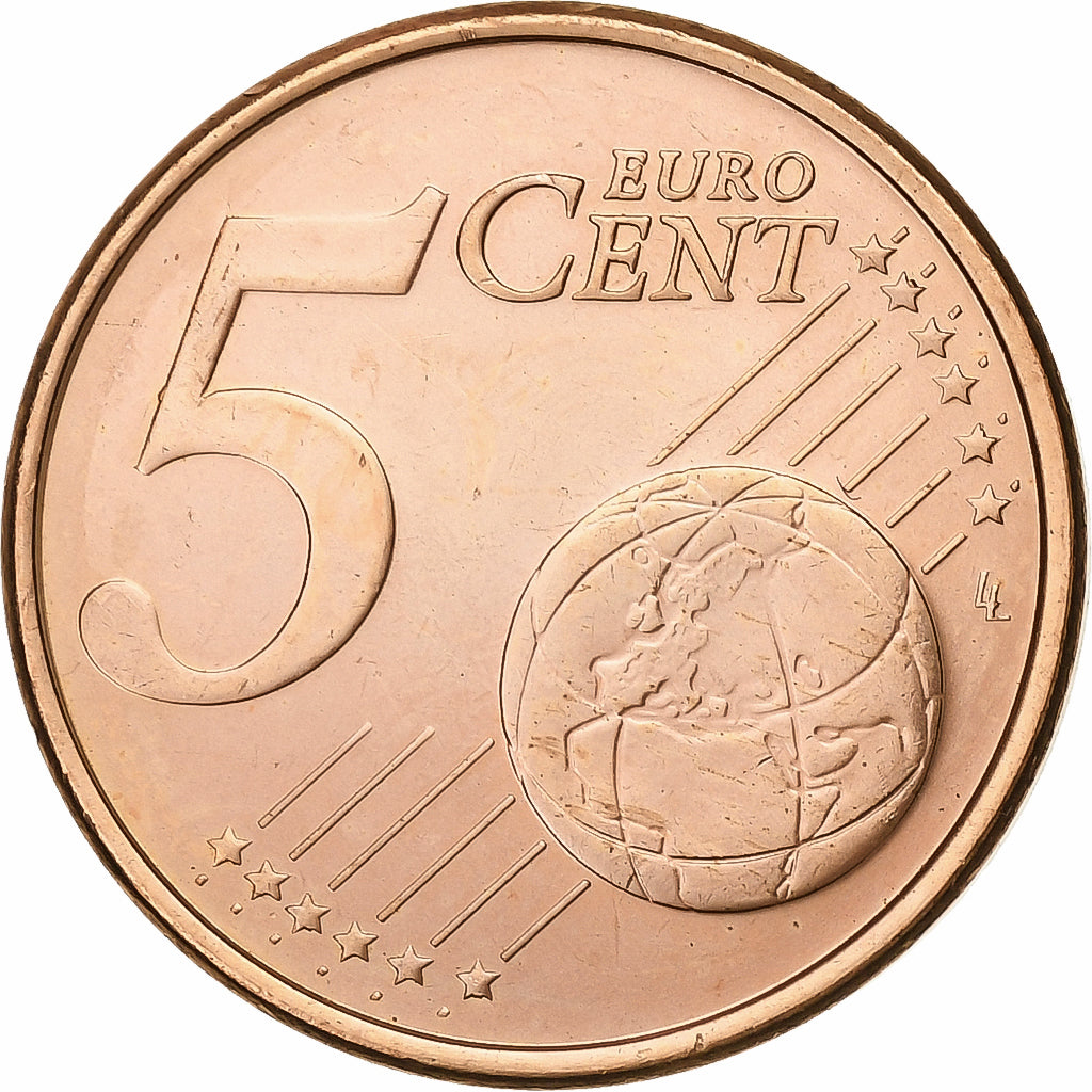 Finlandia, 5 Euro Cent, 2007, Vantaa, Acciaio placcato rame, SPL