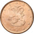 Finlandia, 5 Euro Cent, 2001, Vantaa, Miedź platerowana stalą, MS(60-62)