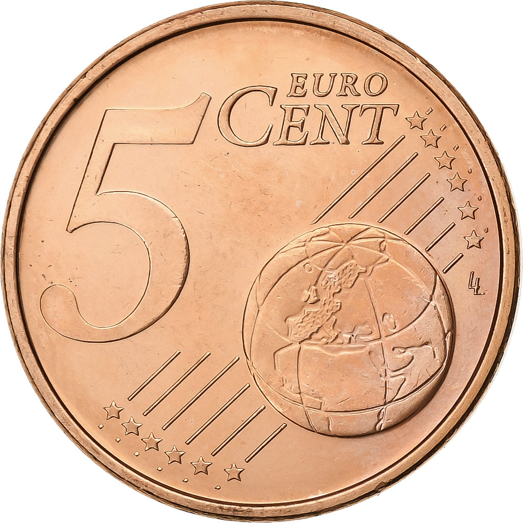 Finlandia, 5 Euro Cent, 2008, Vantaa, Acciaio placcato rame, SPL