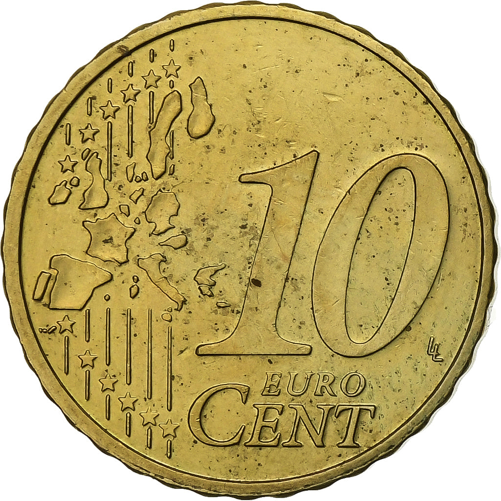 Belgio, 10 Euro Cent, 2004, Brussels, Nordic gold, SPL