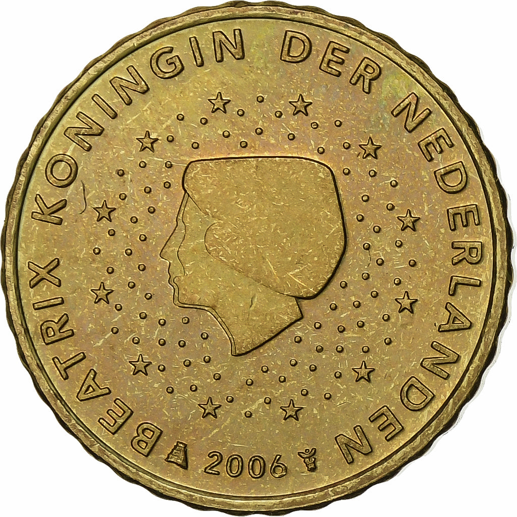 Nederland, 10 Euro Cent, 2006, Utrecht, Nordic gold, PR+