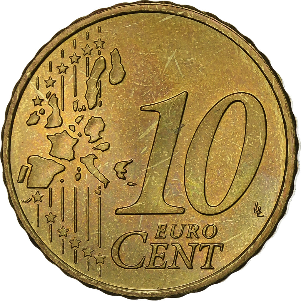 Nederland, 10 Euro Cent, 2006, Utrecht, Nordic gold, PR+