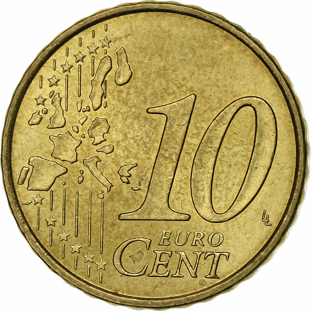 Francia, 10 Euro Cent, 1999, Paris, Nordic gold, EBC+