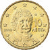 Greece, 10 Euro Cent, 2008, Athens, Nordic gold, MS(60-62)