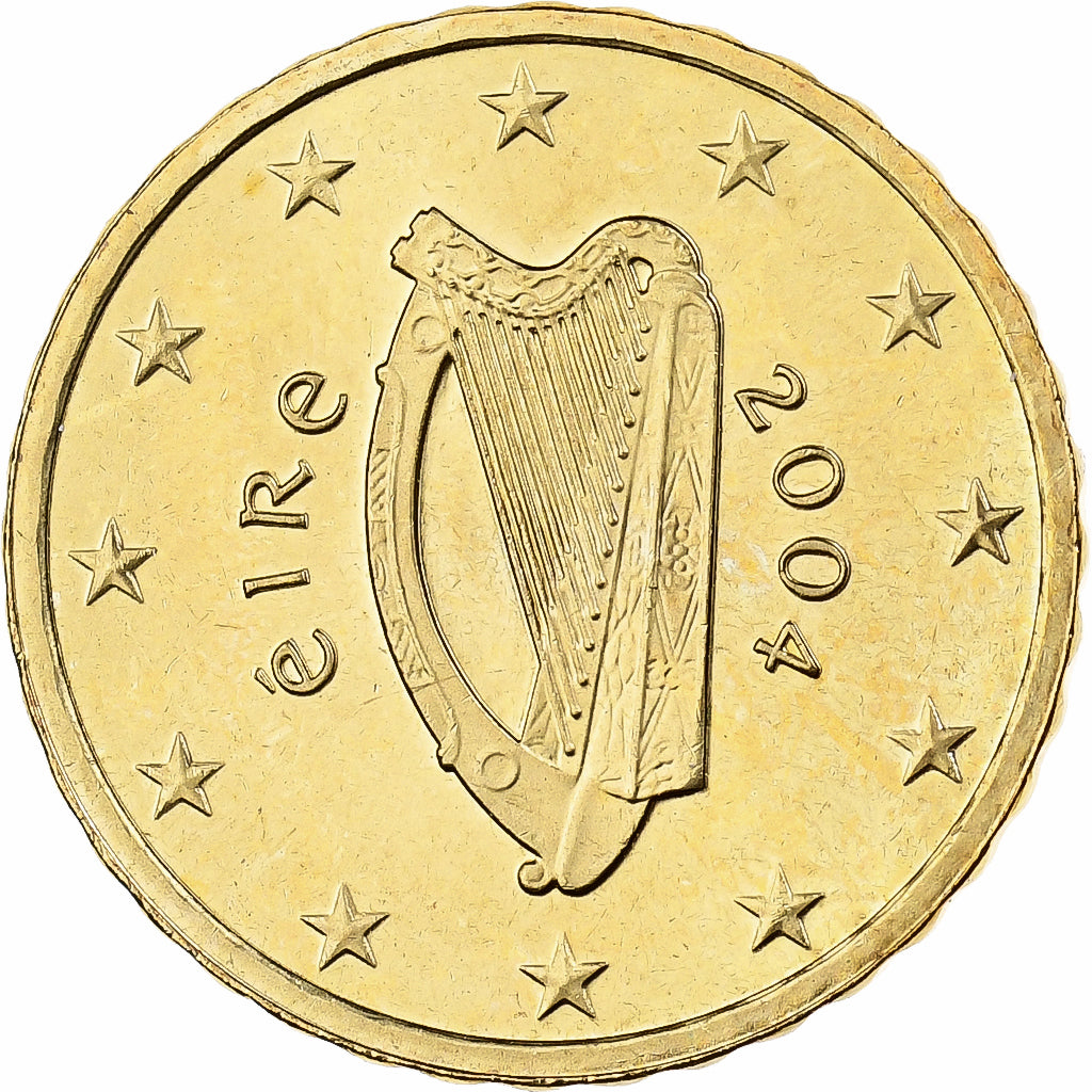 Ierland, 10 Euro Cent, 2004, Dublin, Nordic gold, PR+