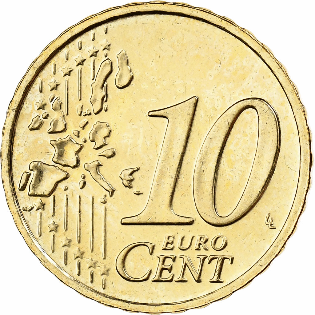 Ierland, 10 Euro Cent, 2004, Dublin, Nordic gold, PR+