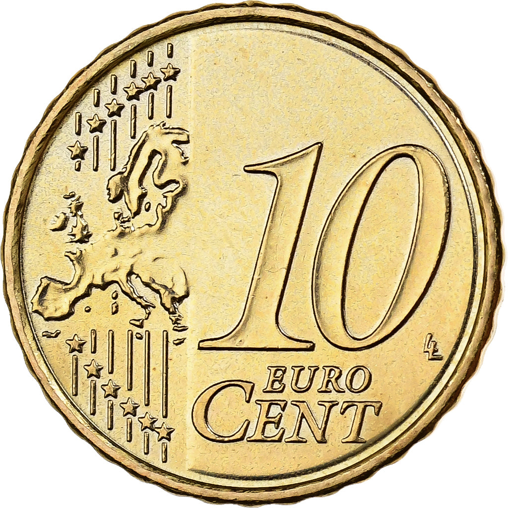 Portugal, 10 Euro Cent, 2008, Lisbon, Nordic gold, MS(60-62)