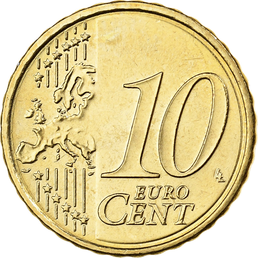 Austria, 10 Euro Cent, 2008, Vienna, Nordic gold, MS(60-62)