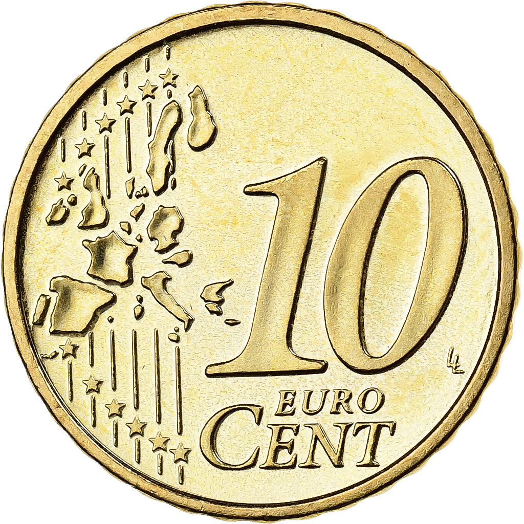 Austria, 10 Euro Cent, 2005, Vienna, Nordic gold, MS(60-62)