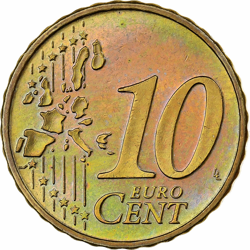 Germania, 10 Euro Cent, 2002, Berlin, Nordic gold, SPL