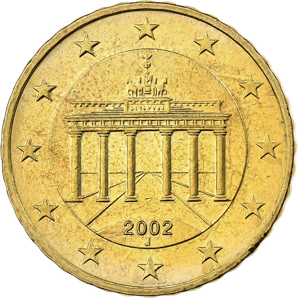 Germania, 10 Euro Cent, 2002, Hambourg, Nordic gold, SPL