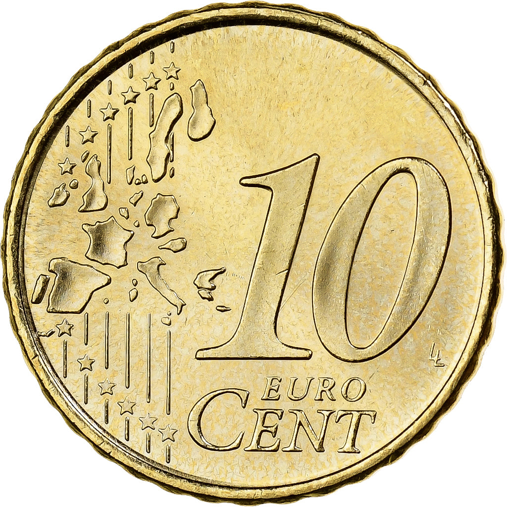Spanje, 10 Euro Cent, 2005, Madrid, Nordic gold, PR+
