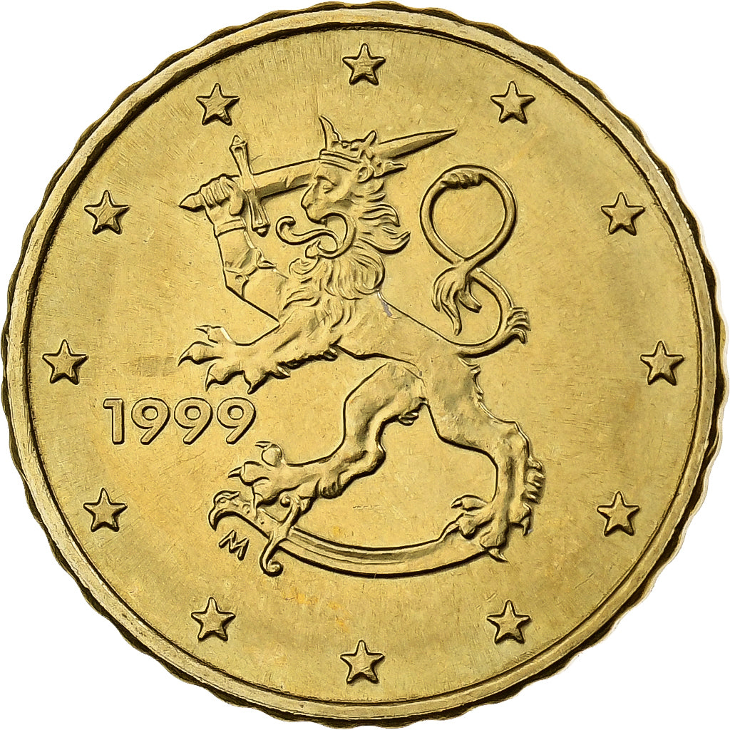 Finlandia, 10 Euro Cent, 1999, Vantaa, Nordic gold, SPL