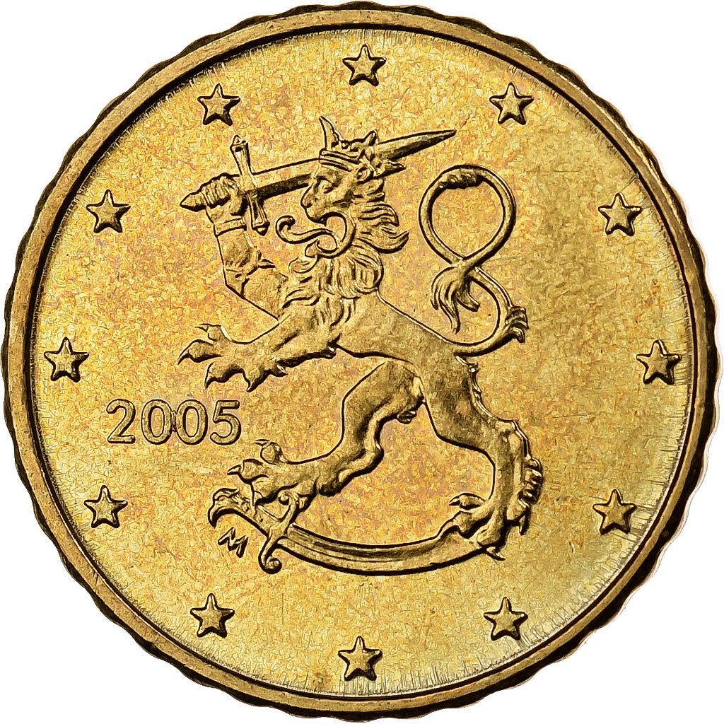 Finlandia, 10 Euro Cent, 2005, Vantaa, Nordic gold, MS(60-62)