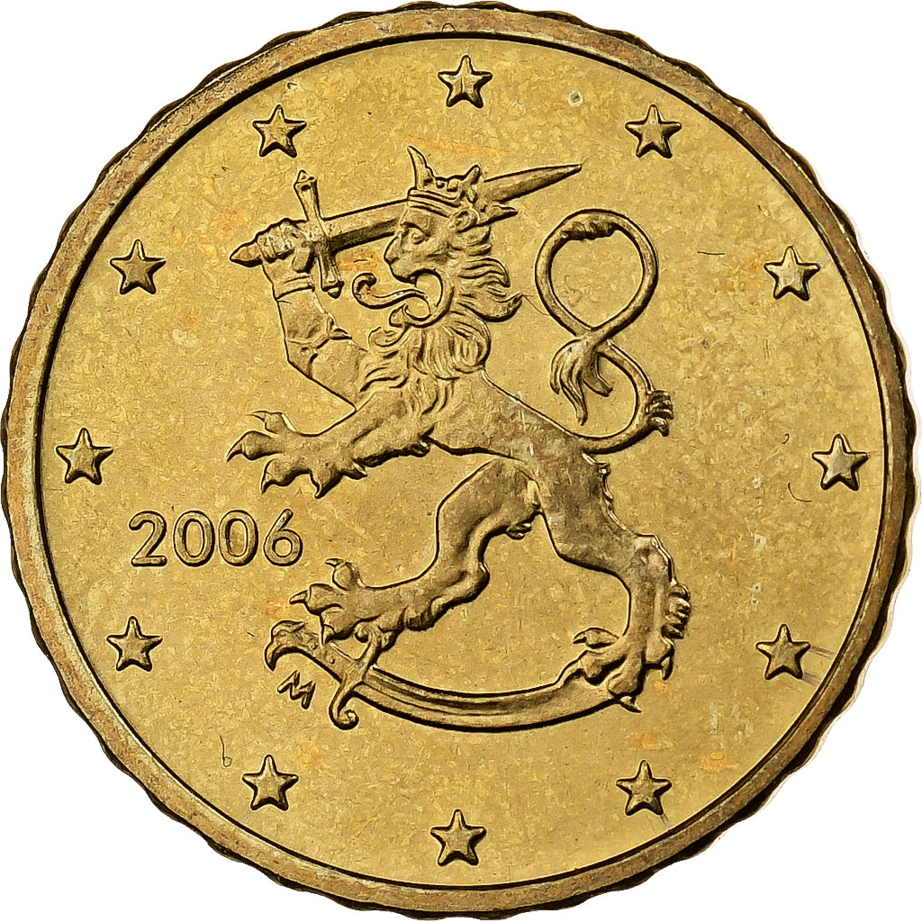 Finlandia, 10 Euro Cent, 2006, Vantaa, Nordic gold, MS(60-62)