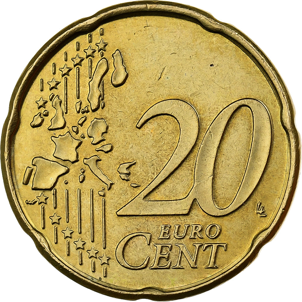 Belgio, 20 Euro Cent, 2004, Brussels, Nordic gold, SPL