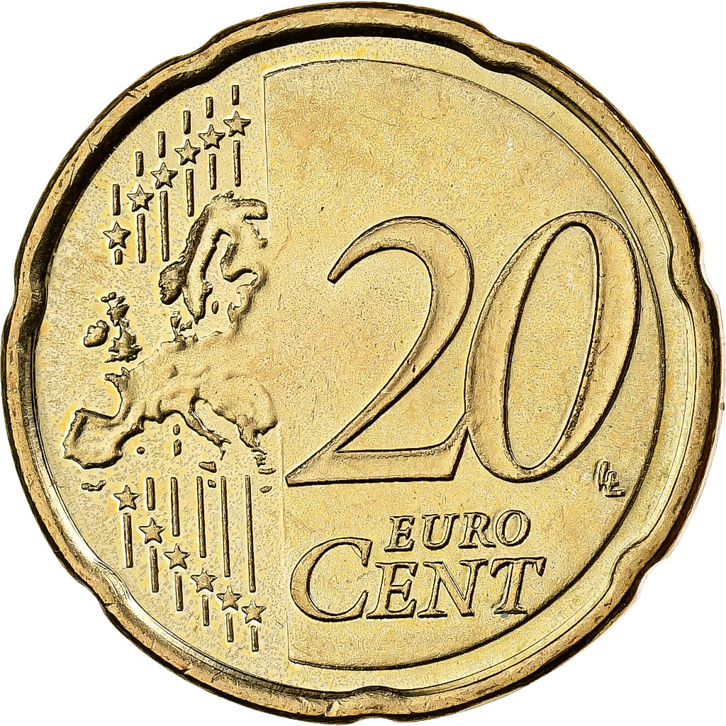 Cyprus, 20 Euro Cent, 2008, Nordic gold, MS(60-62)