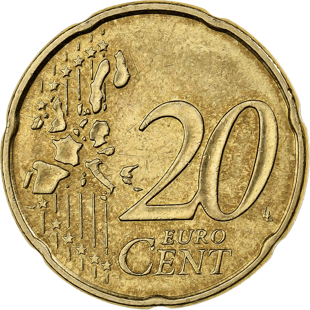 Francia, 20 Euro Cent, 1999, Paris, Nordic gold, EBC+